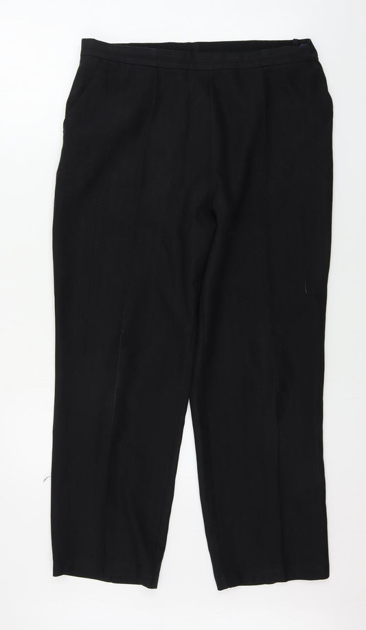 Marks and Spencer  Womens Black   Trousers  Size 14 L24 in