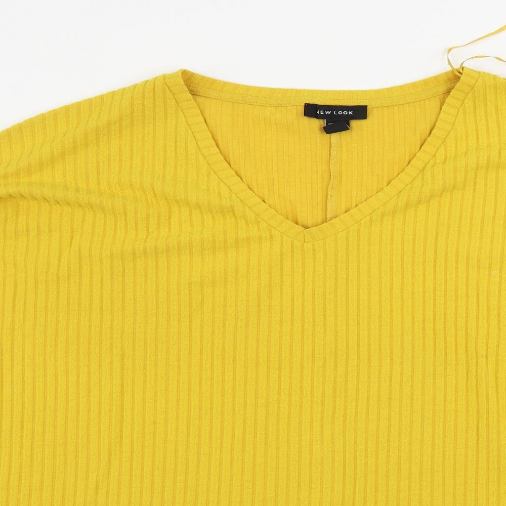 New Look  Womens Yellow   Pullover Jumper Size 14