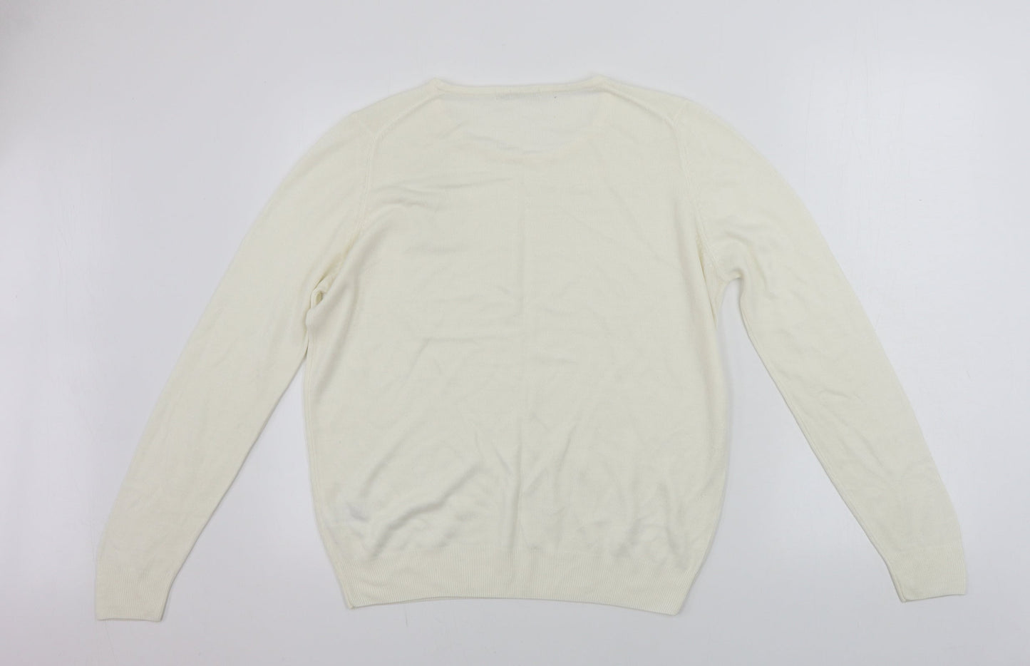 Marks and Spencer  Womens Ivory   Pullover Jumper Size 14