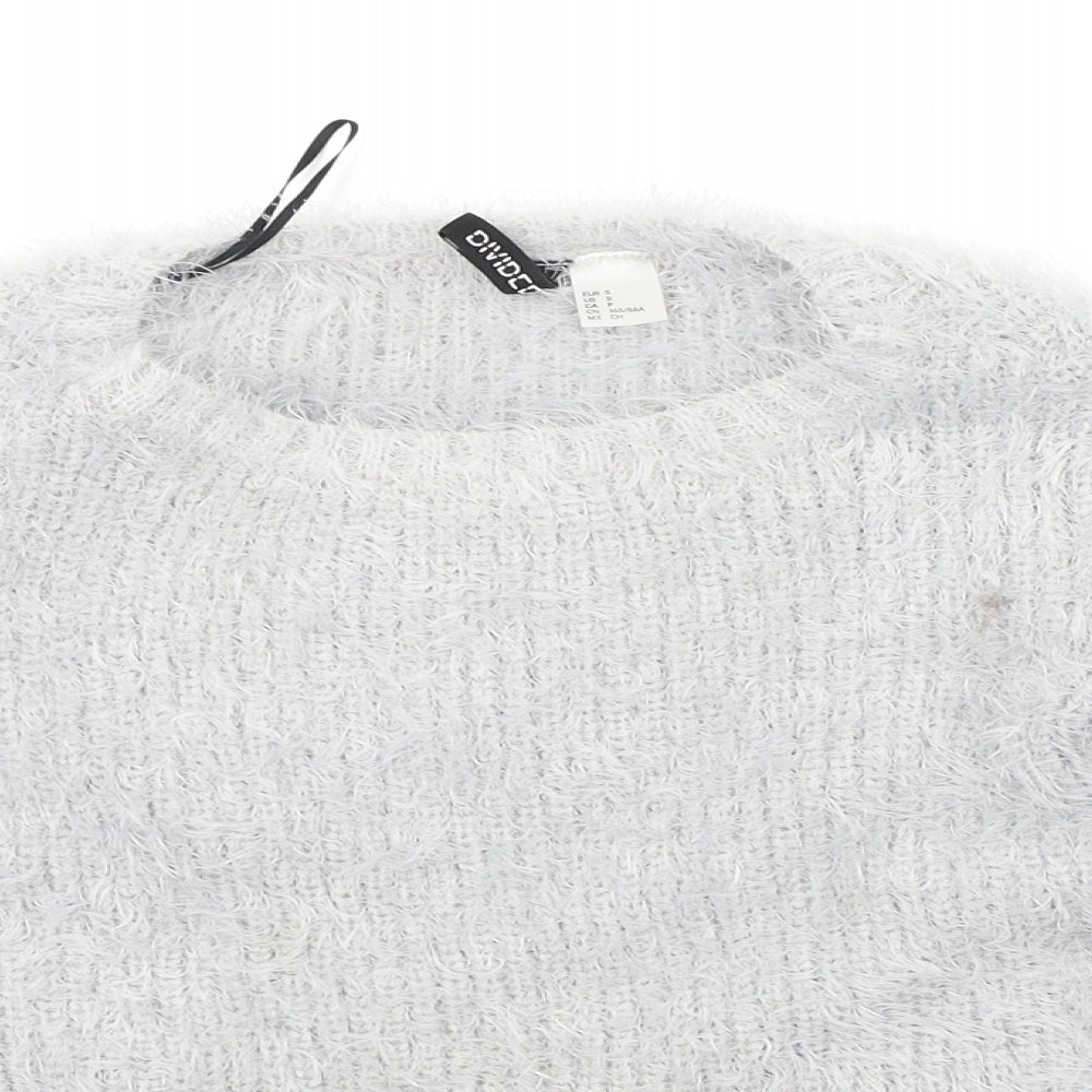 Divided Womens Grey   Pullover Jumper Size S