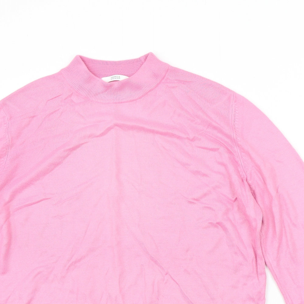 Marks and Spencer Womens Pink   Pullover Jumper Size 16