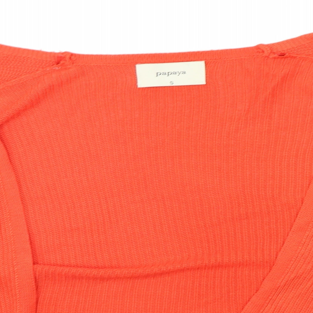 Matalan Womens Orange   Cardigan Jumper Size S