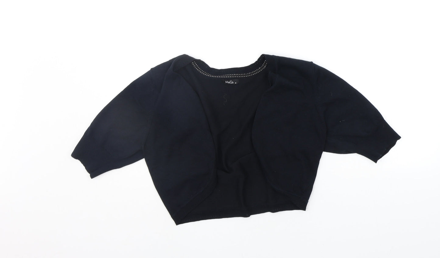 M&Co Womens Black   Cardigan Jumper Size M