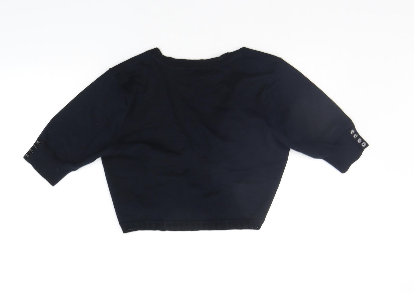 M&Co Womens Black   Cardigan Jumper Size M