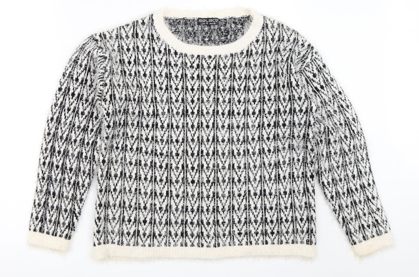 Select Womens White   Pullover Jumper Size 10