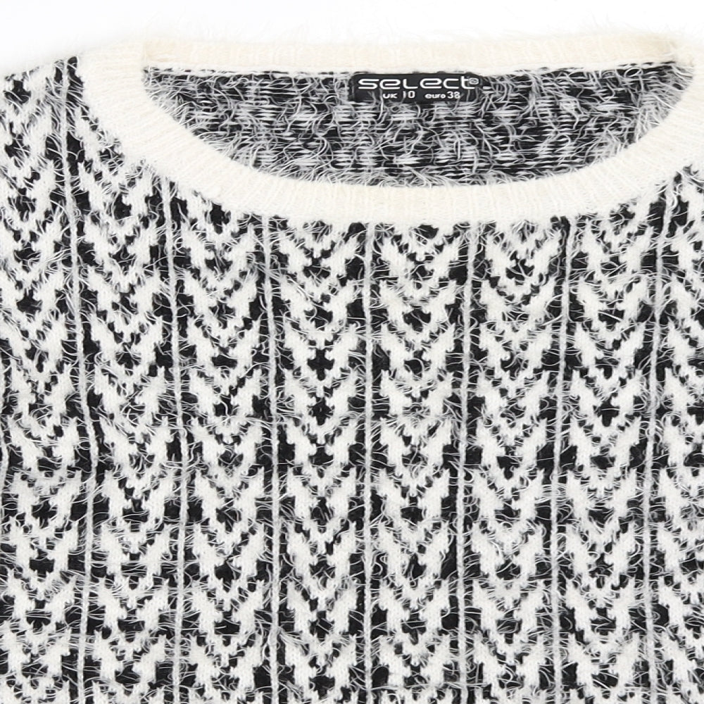 Select Womens White   Pullover Jumper Size 10