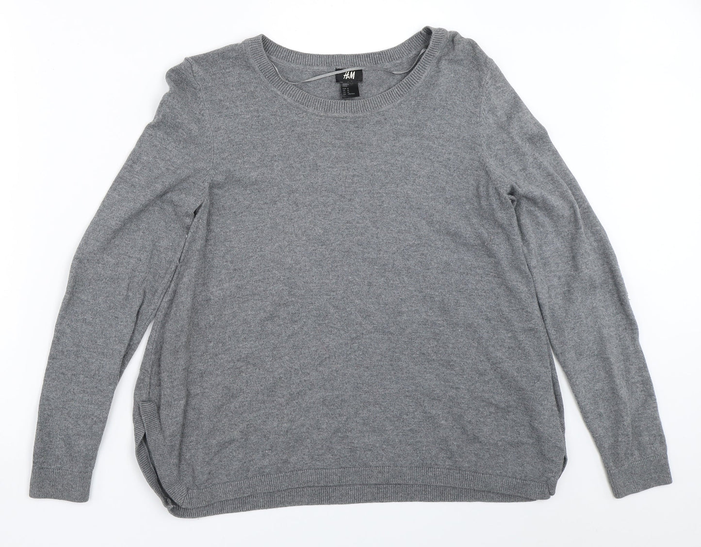 H&M Womens Grey   Pullover Jumper Size M
