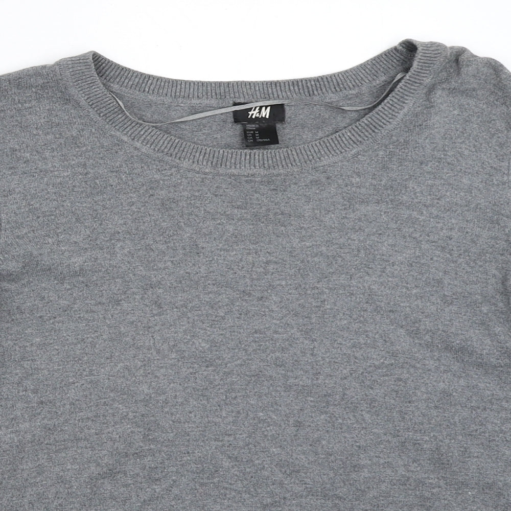 H&M Womens Grey   Pullover Jumper Size M