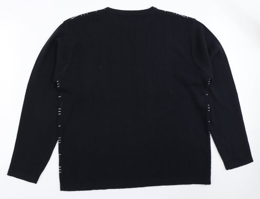 Giorgio Collections Mens Blue   Pullover Jumper Size M