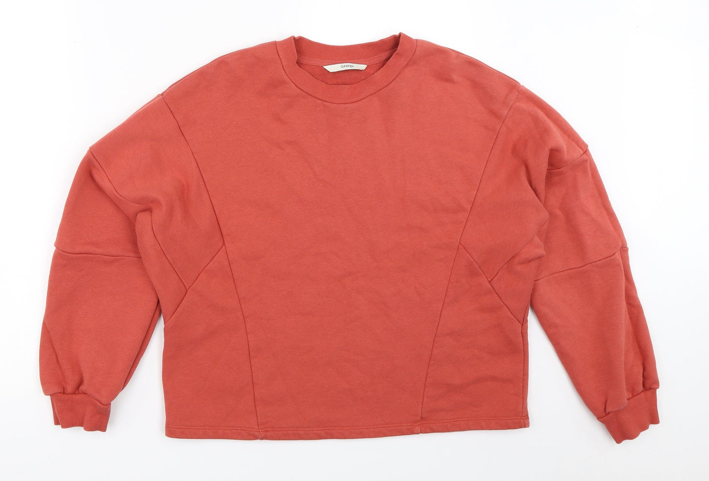 George Womens Orange   Pullover Sweatshirt Size M