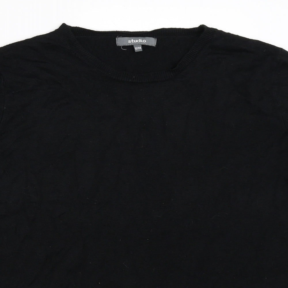 Studio Womens Black   Pullover Jumper Size 12