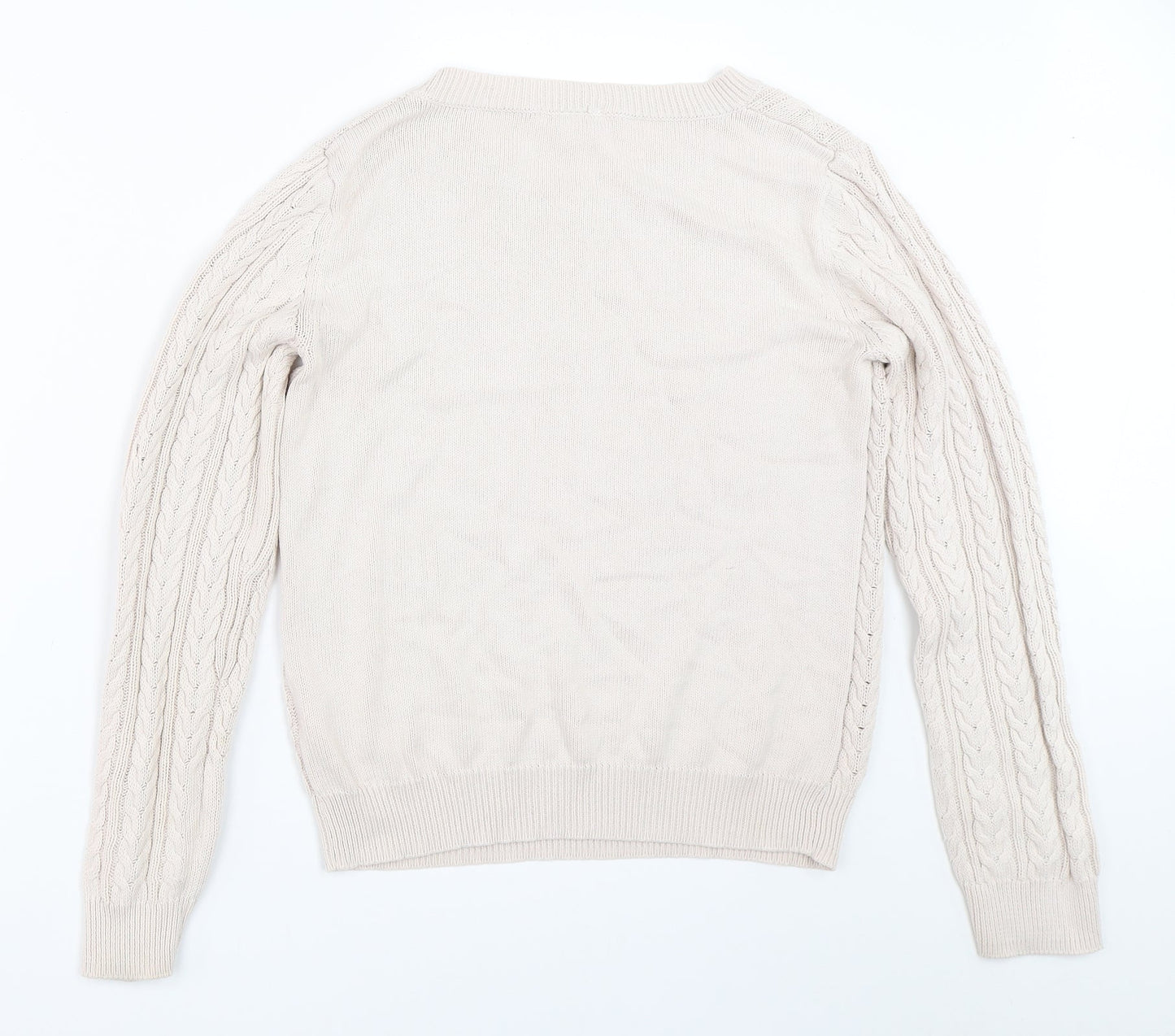 H&M Womens Beige   Pullover Jumper Size S