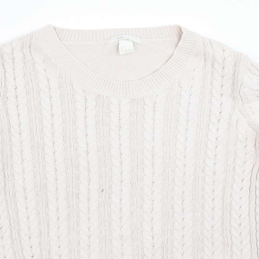 H&M Womens Beige   Pullover Jumper Size S