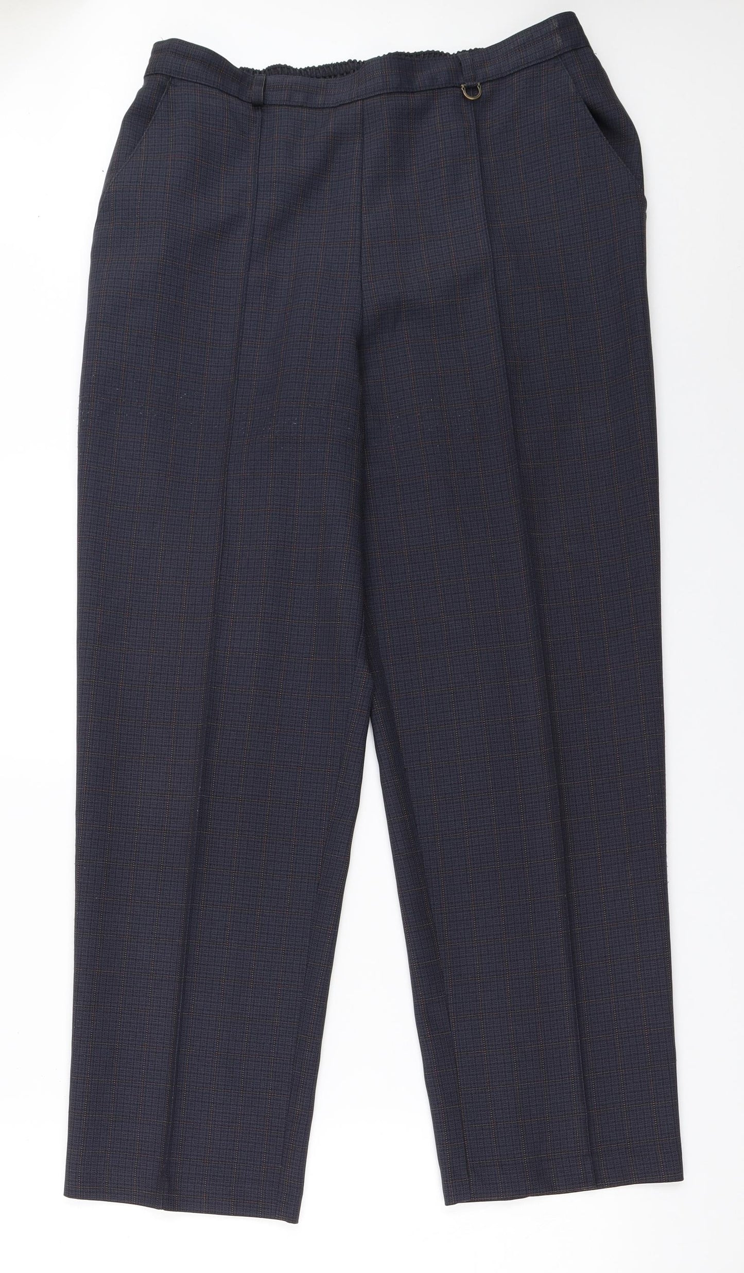 Marks and Spencer Womens Blue   Trousers  Size 14 L28 in