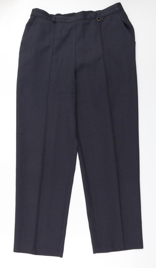 Marks and Spencer Womens Blue   Trousers  Size 14 L28 in