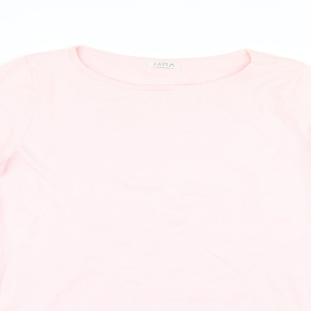 Platinum Womens Pink   Pullover Jumper Size L