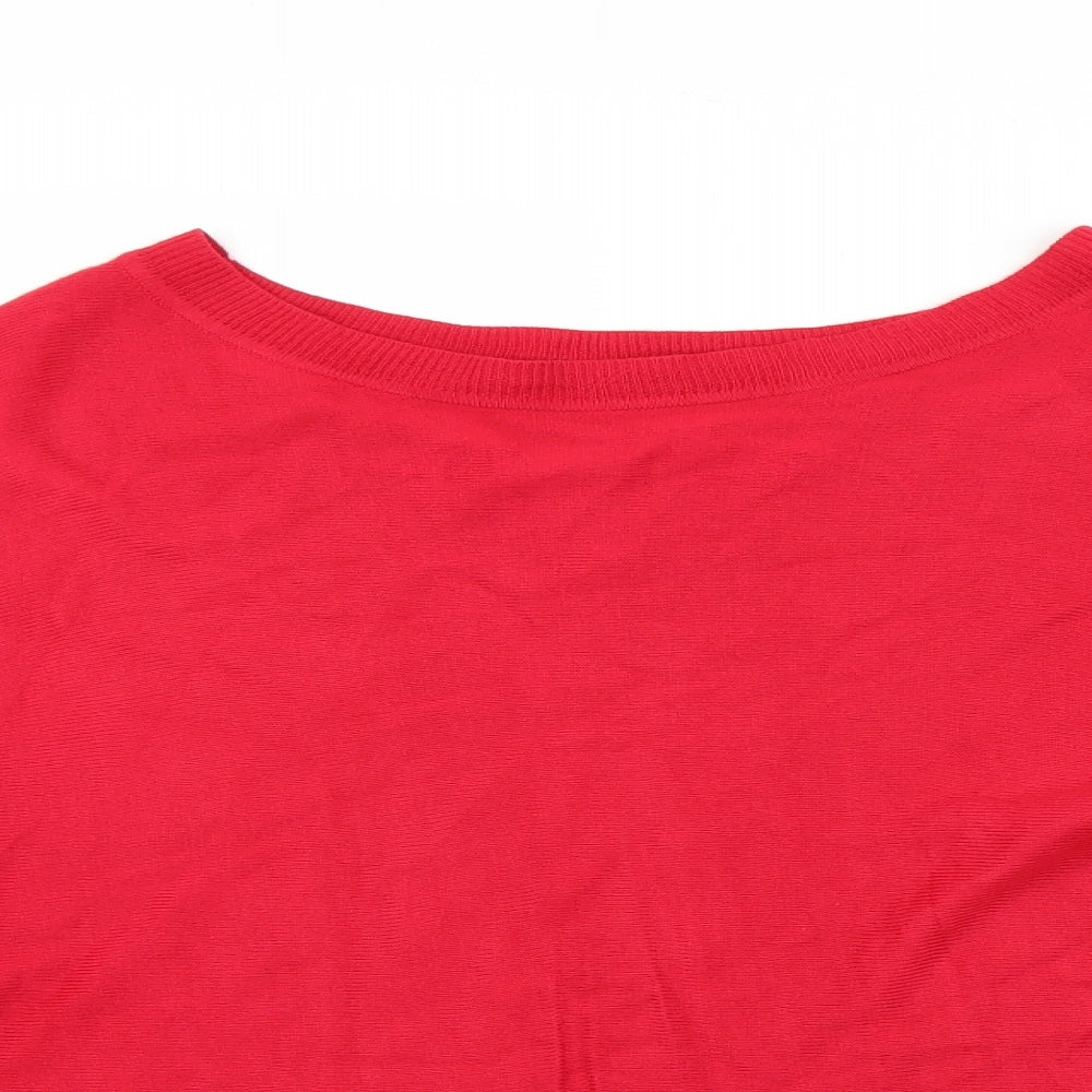 Marks and Spencer Womens Red   Pullover Jumper Size 10