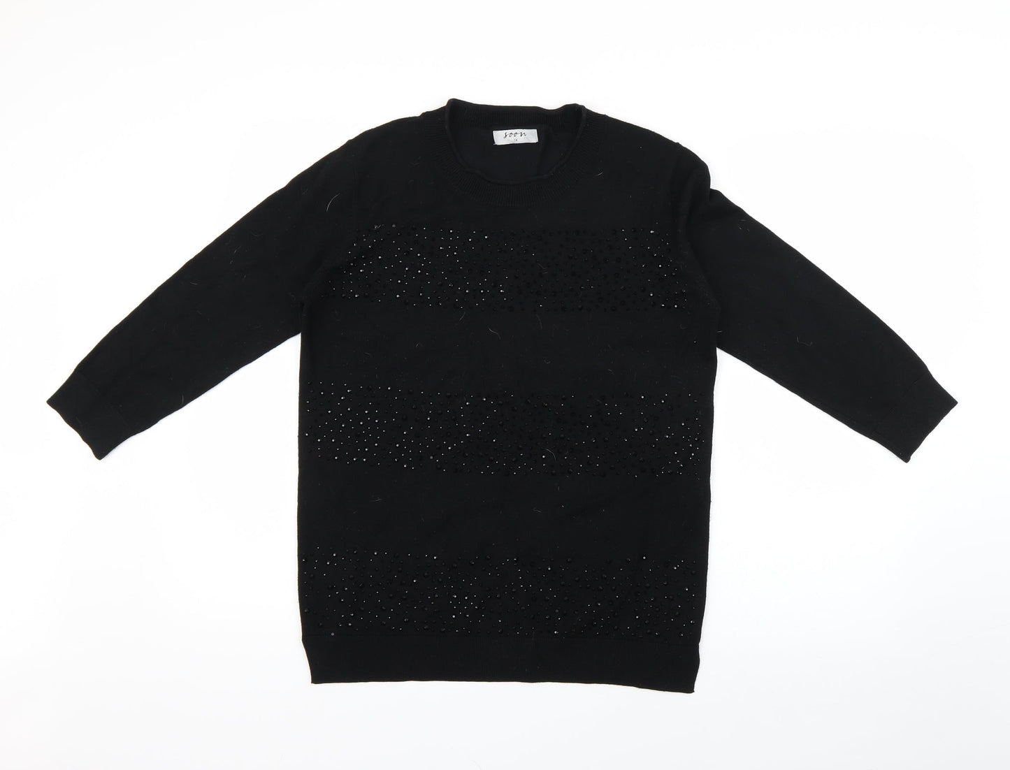 Matalan Womens Black   Pullover Jumper Size 14