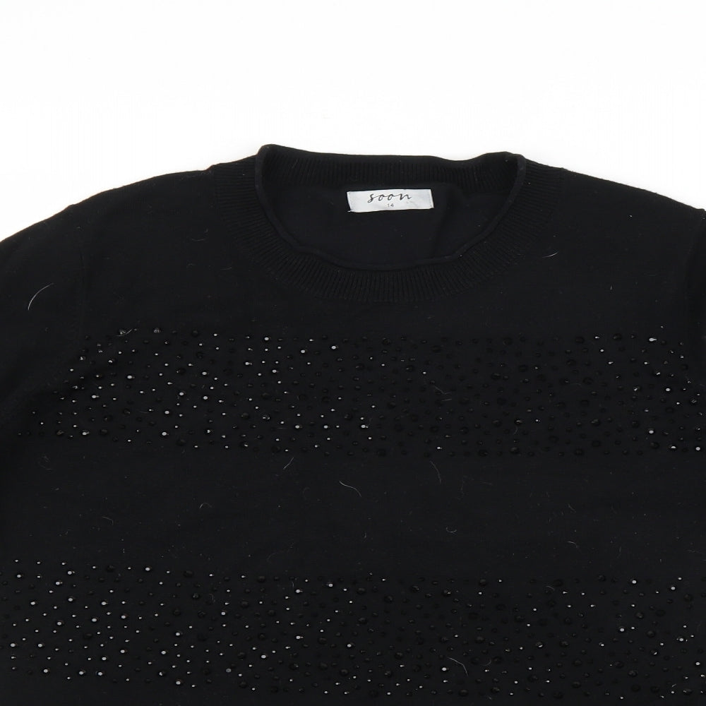 Matalan Womens Black   Pullover Jumper Size 14
