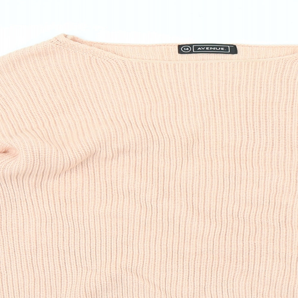 Avenue Womens Pink   Pullover Jumper Size 14
