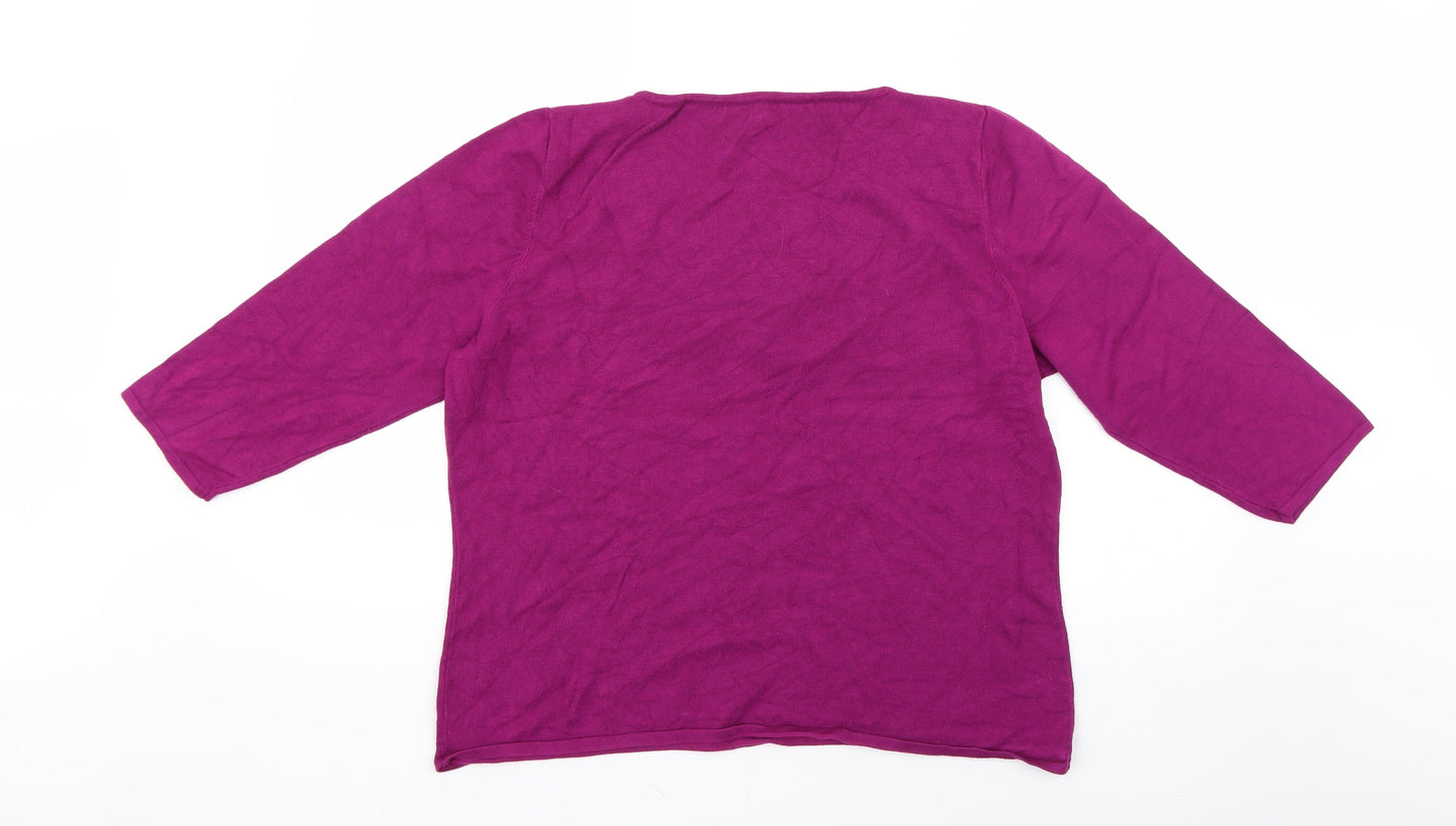 Preworn Womens Purple   Pullover Jumper Size L