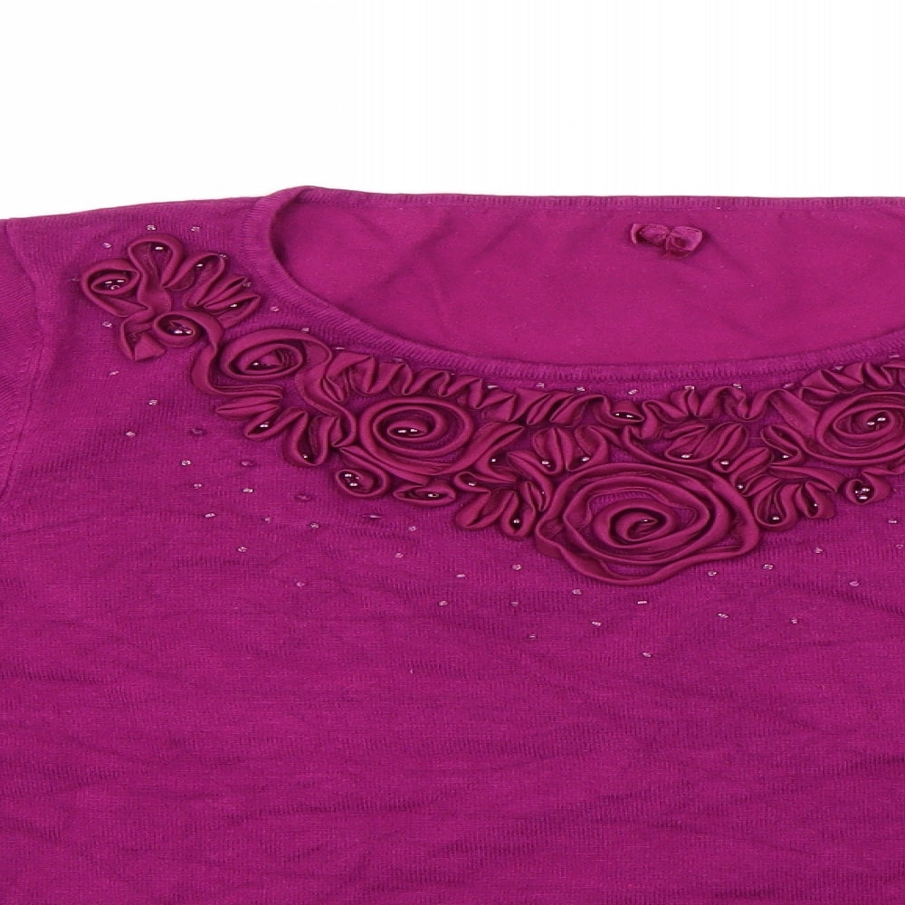 Preworn Womens Purple   Pullover Jumper Size L