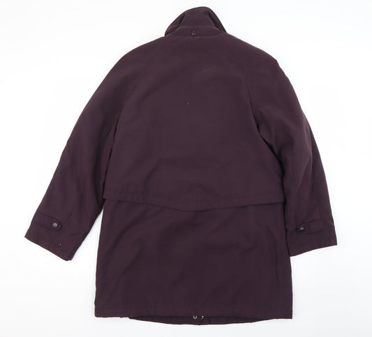 dannimac Womens Purple   Quilted Coat Size S