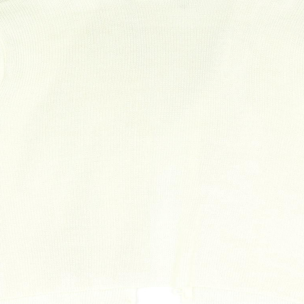 Canda Womens Beige  Knit Cardigan Jumper Size M