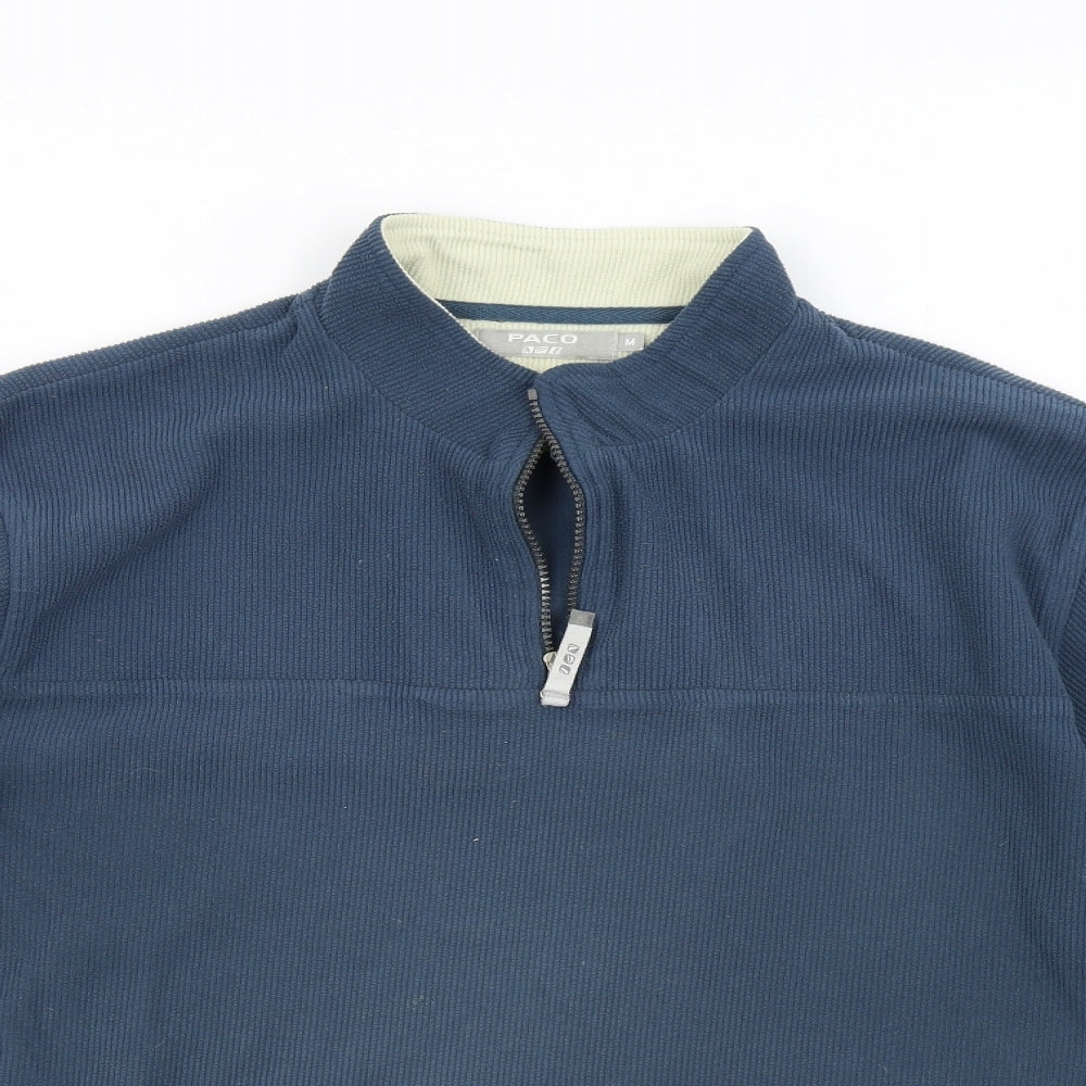 PACO Mens Blue   Henley Jumper Size M