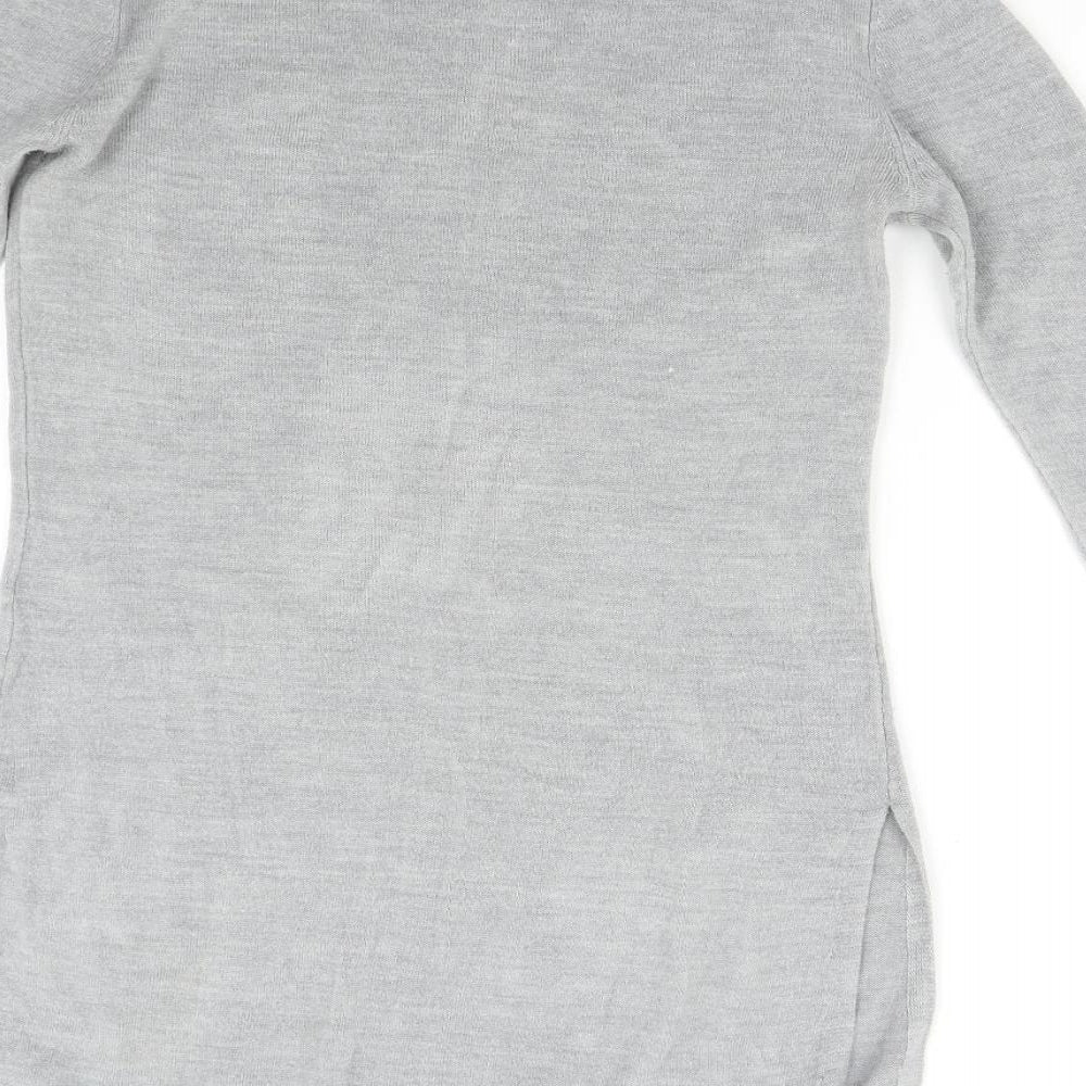 South Womens Grey  Knit Pullover Jumper Size 8
