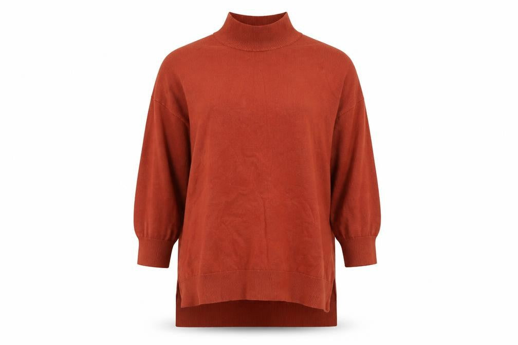 F&F Womens Orange  Knit Pullover Jumper Size 6