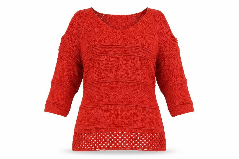 F&F Womens Orange  Knit Pullover Jumper Size 12