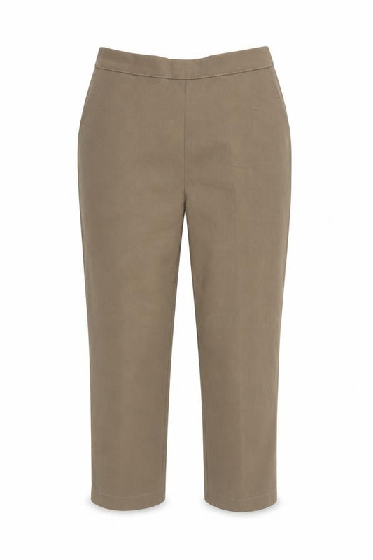 Emma Collction Womens Beige   Cropped Trousers Size 10 L23 in