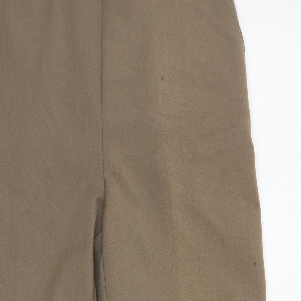 Emma Collction Womens Beige   Cropped Trousers Size 10 L23 in
