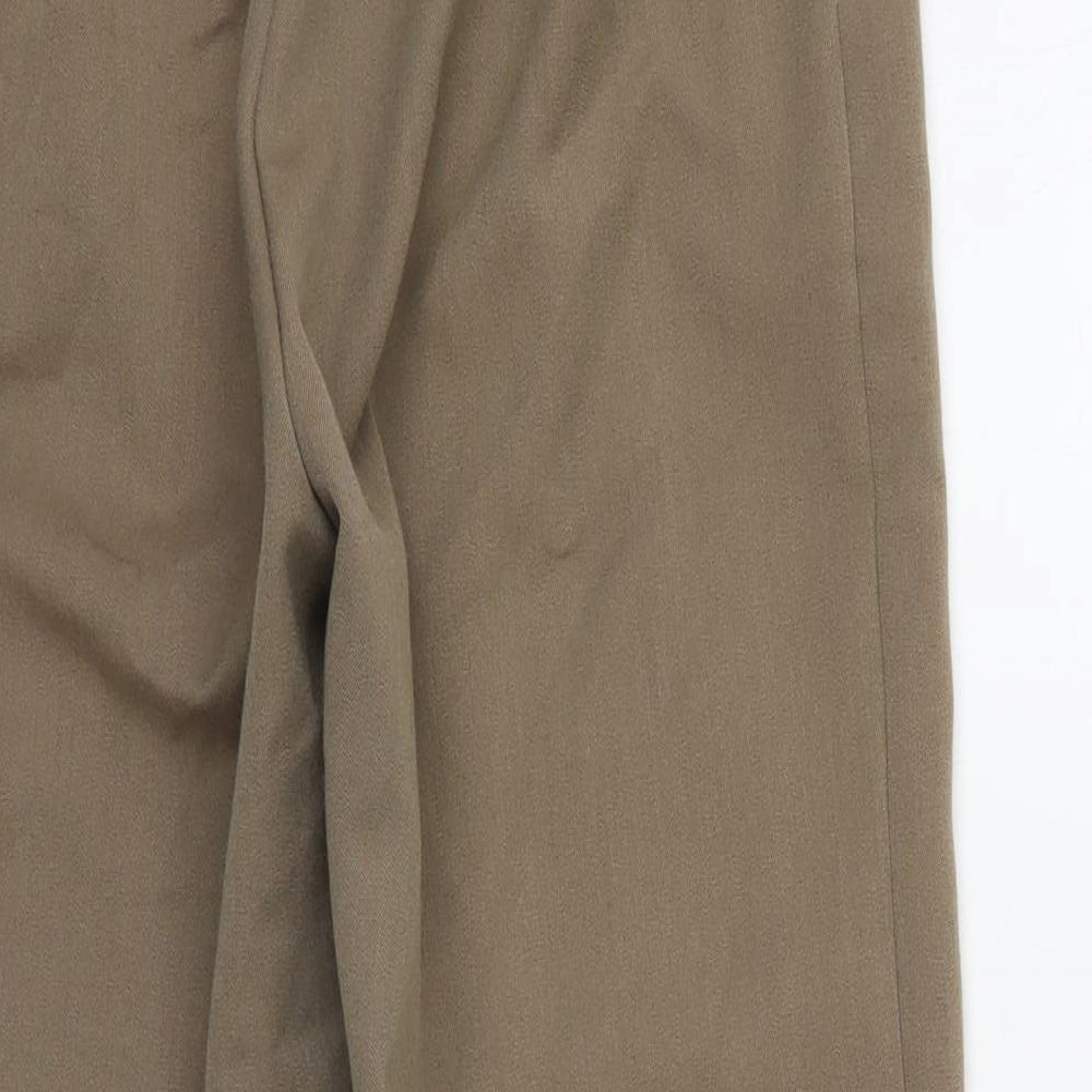 Emma Collction Womens Beige   Cropped Trousers Size 10 L23 in