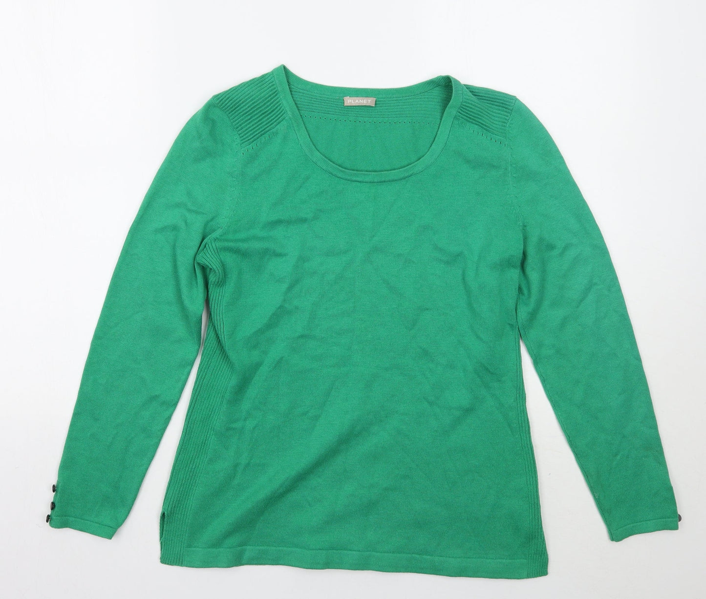 Planet Womens Green   Pullover Jumper Size S