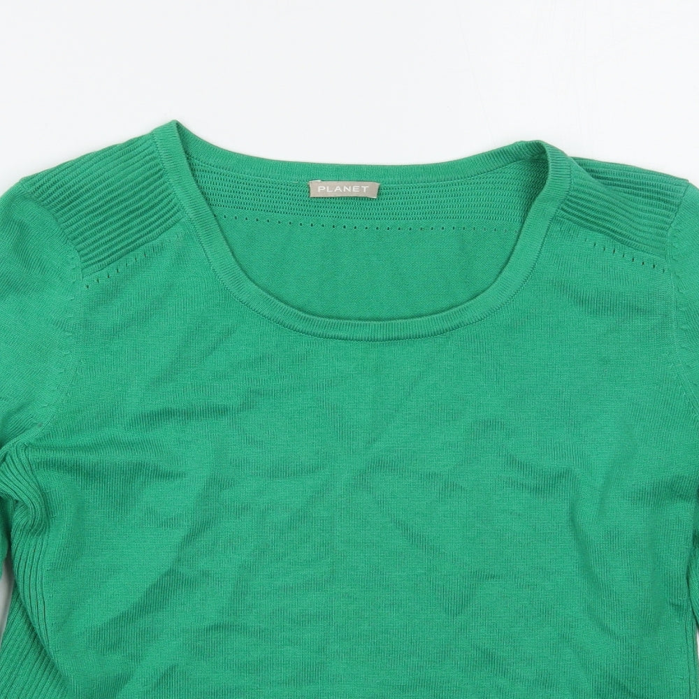 Planet Womens Green   Pullover Jumper Size S