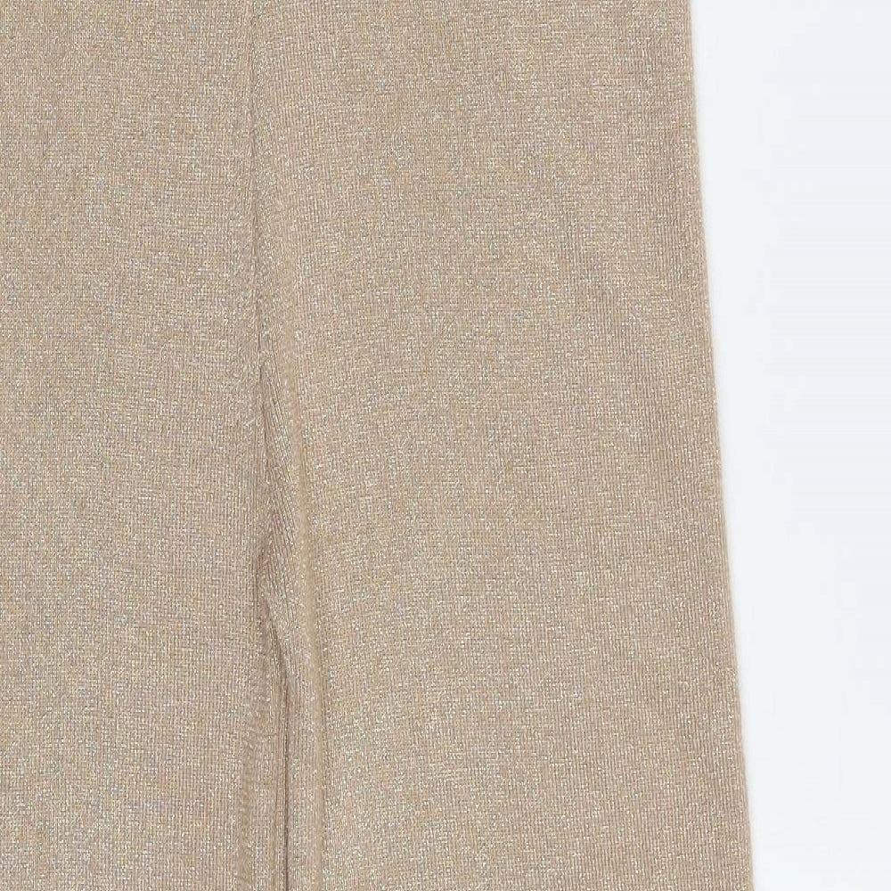 Flamade Womens Gold   Trousers  Size S L26 in