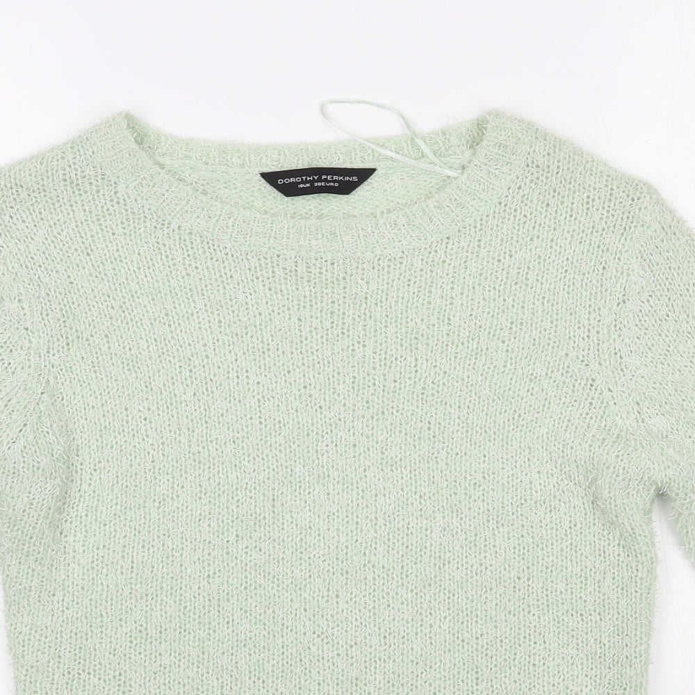 Dorothy Perkins Womens Green   Pullover Jumper Size 10