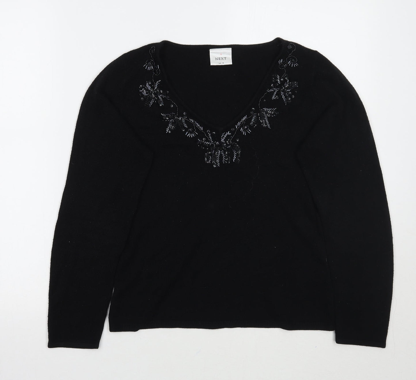 NEXT Womens Black   Pullover Jumper Size 10