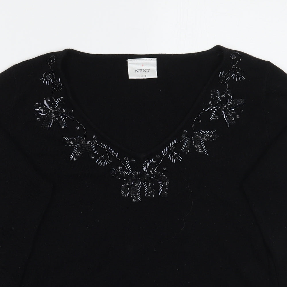 NEXT Womens Black   Pullover Jumper Size 10