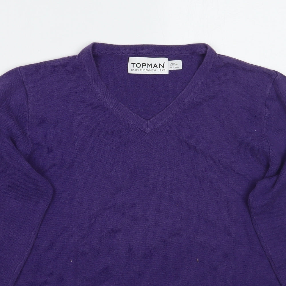 Topman Womens Purple   Pullover Jumper Size XS
