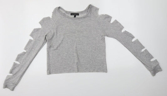Derek Heart Womens Grey   Basic Blouse Size S