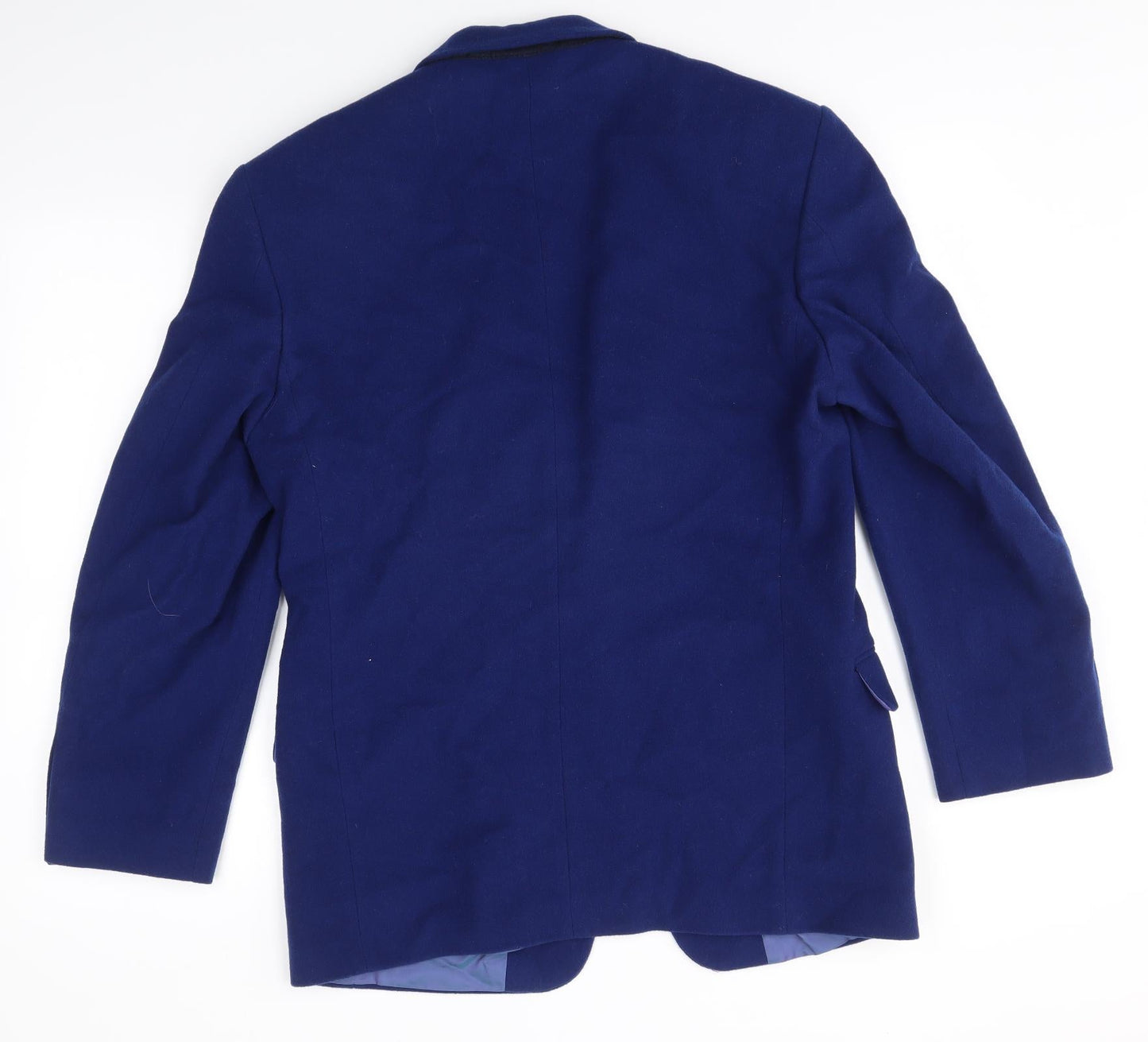 M&S Womens Blue   Overcoat Coat Size M