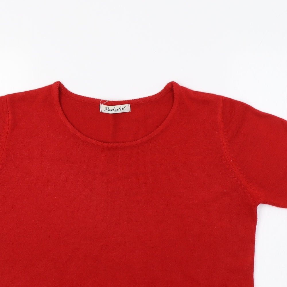 Berkertex Womens Red   Pullover Jumper Size 12