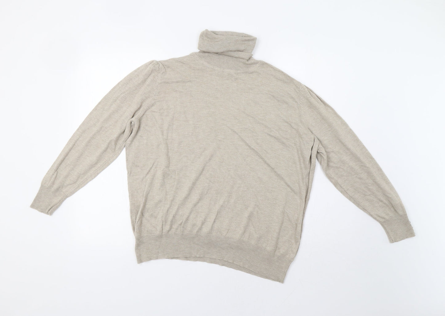 BM Womens Beige   Pullover Jumper Size XL