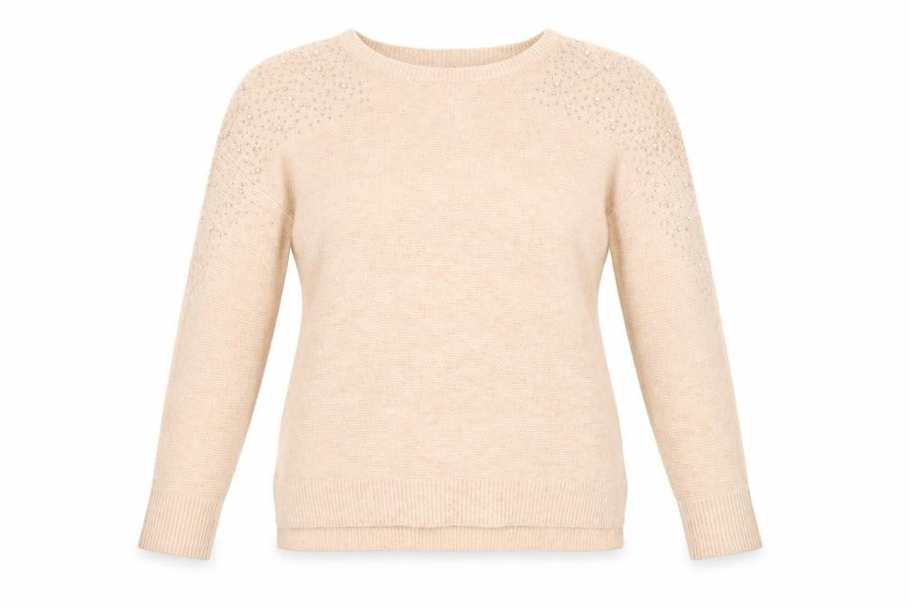 Primark Womens Pink   Pullover Jumper Size S  - Embellished