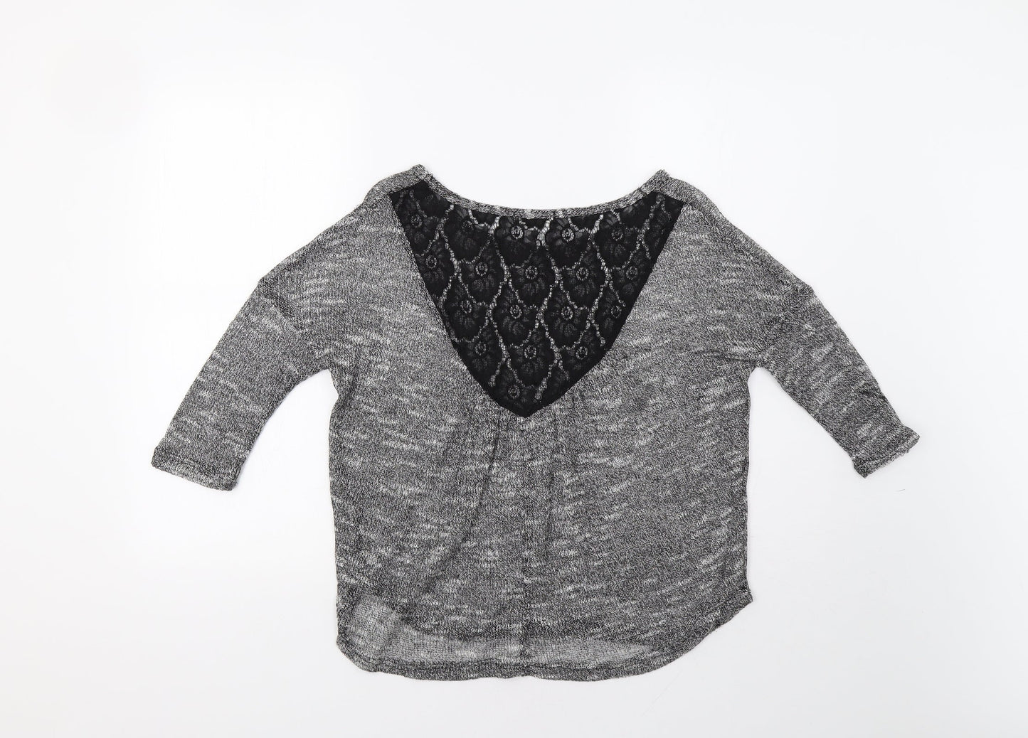 Ginger G Womens Grey  Knit Pullover Jumper Size S