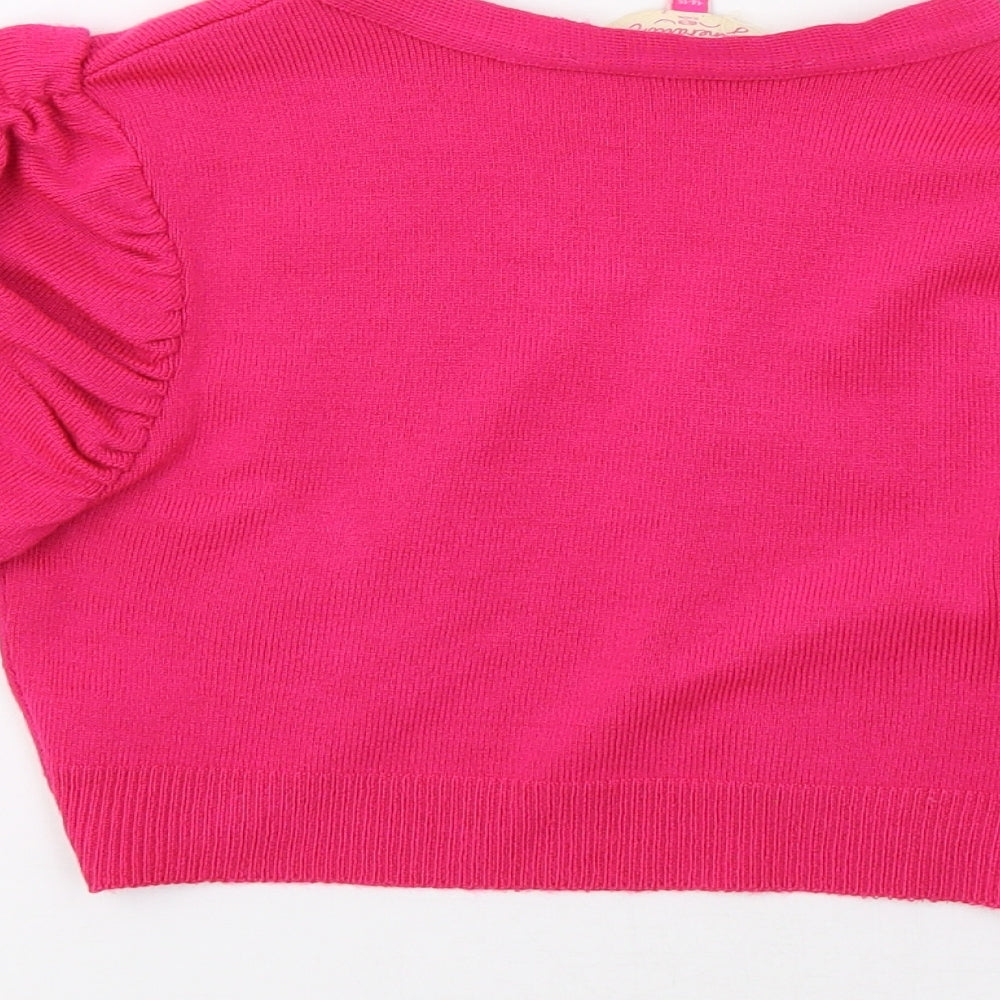 New Look Girls Pink   Shrug Jumper Size 14-15 Years