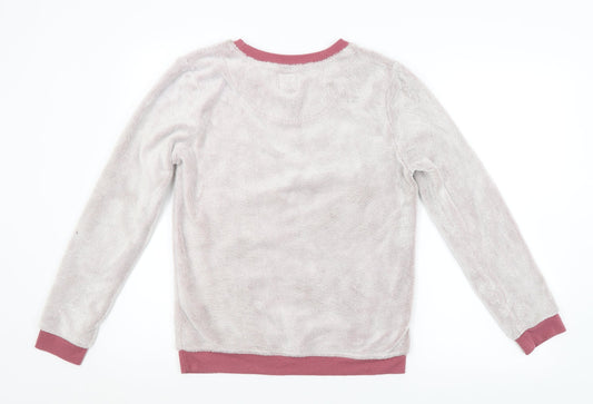 LOVE TO LOUNGE Womens Purple   Pullover Sweatshirt Size 10